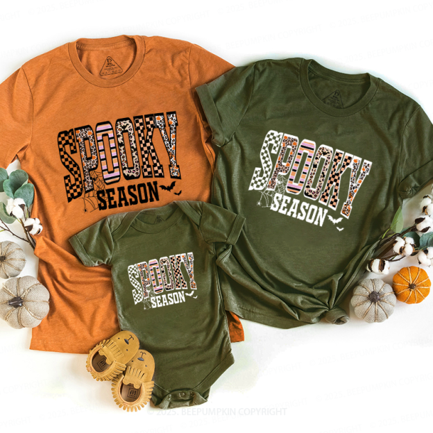 Retro Halloween Spooky Family Matching Shirts