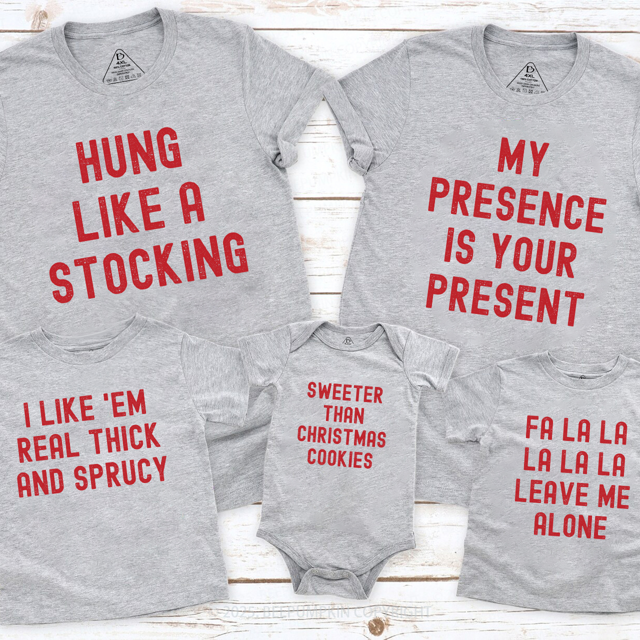 Personalized Funny 60 Quotes Christmas Party Family Matching T-Shirts Beepumpkin