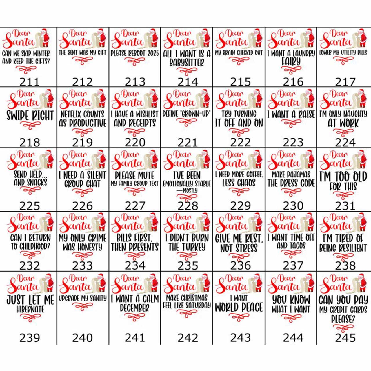 Personalized Dear Santa Christmas Family Matching Pajamas