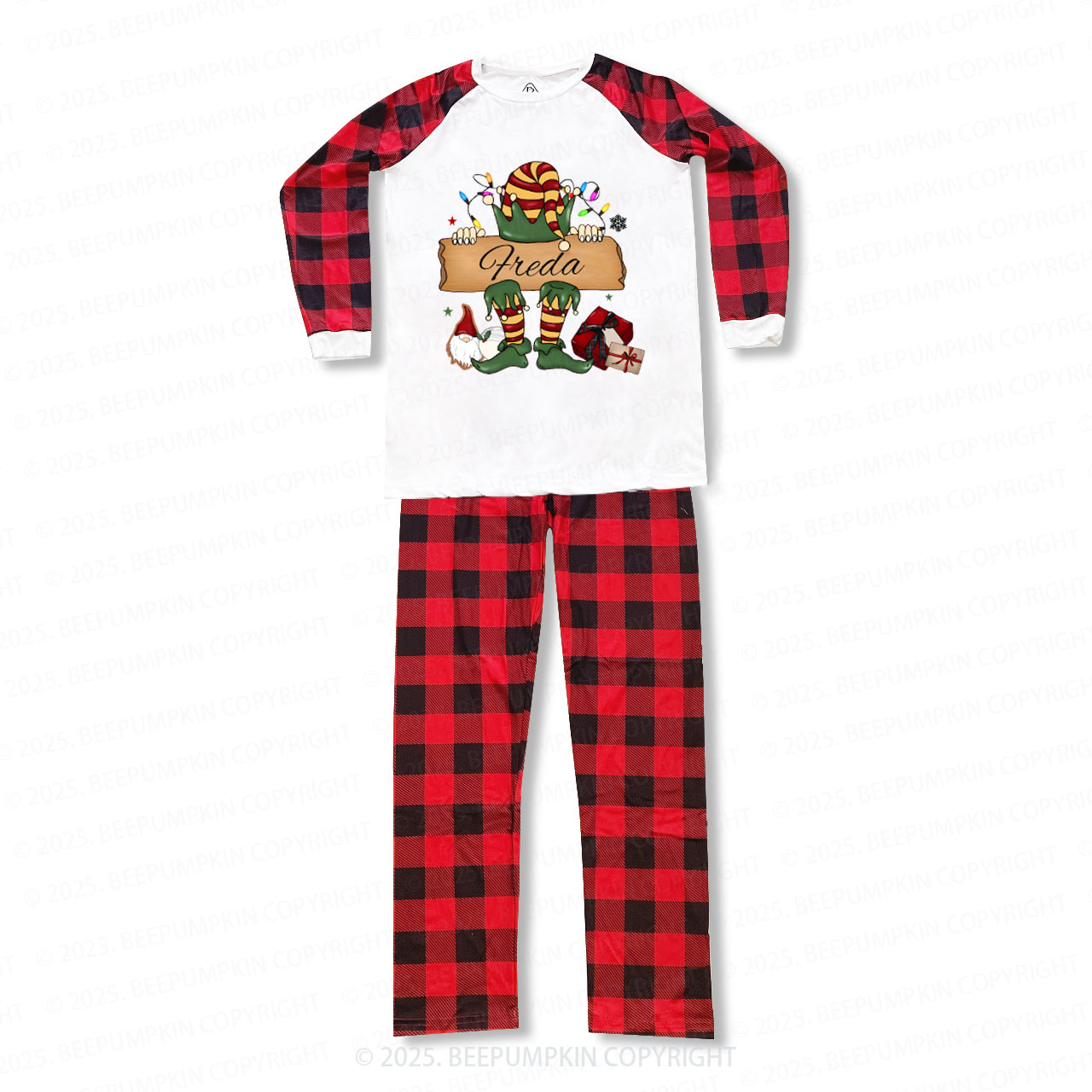 Personalized Elf's Gift Family Matching Pajamas