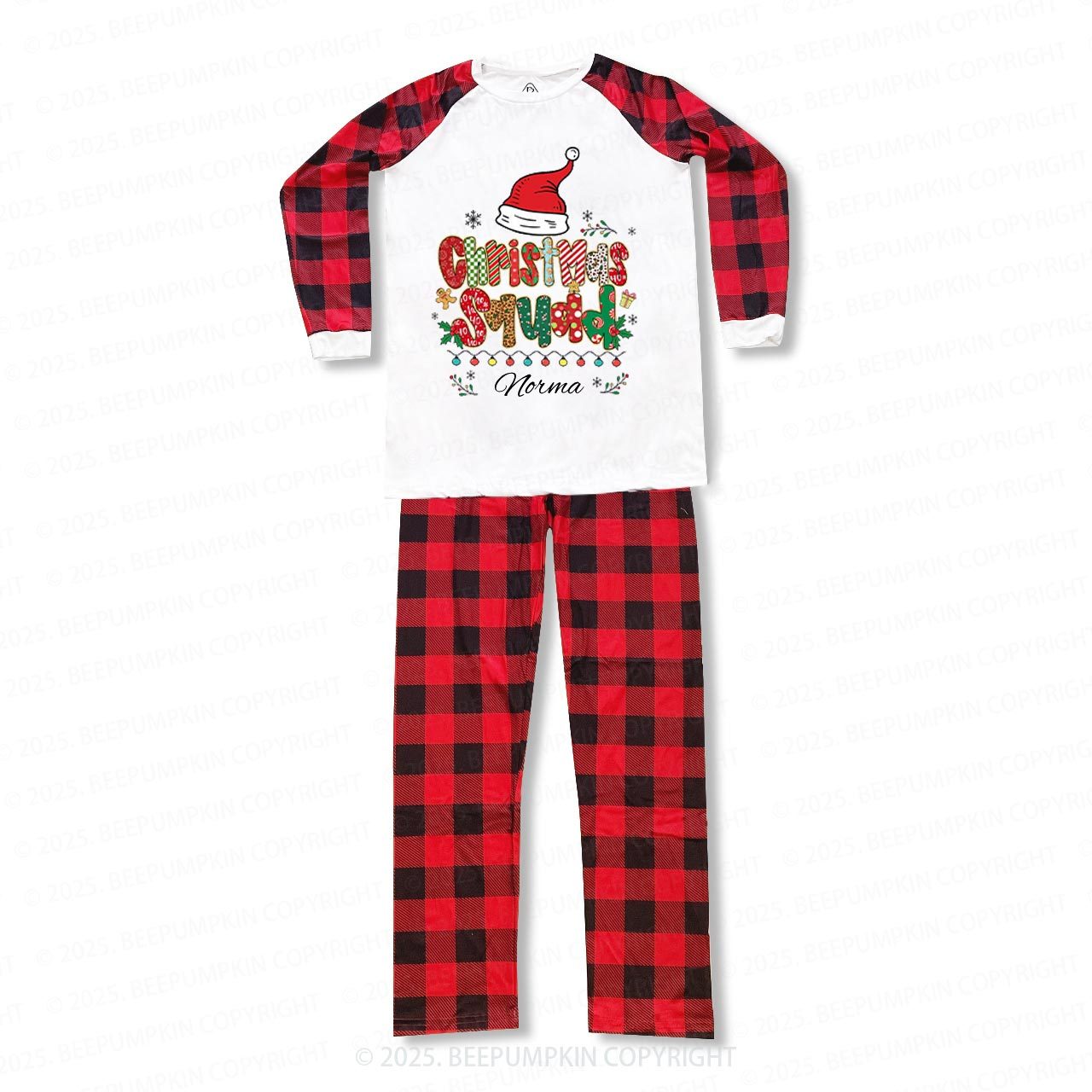 Personalized Christmas Squad Name Family Matching Pajamas