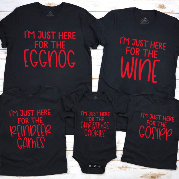 Personalized Christmas Party Family Matching T-Shirts Beepumpkin