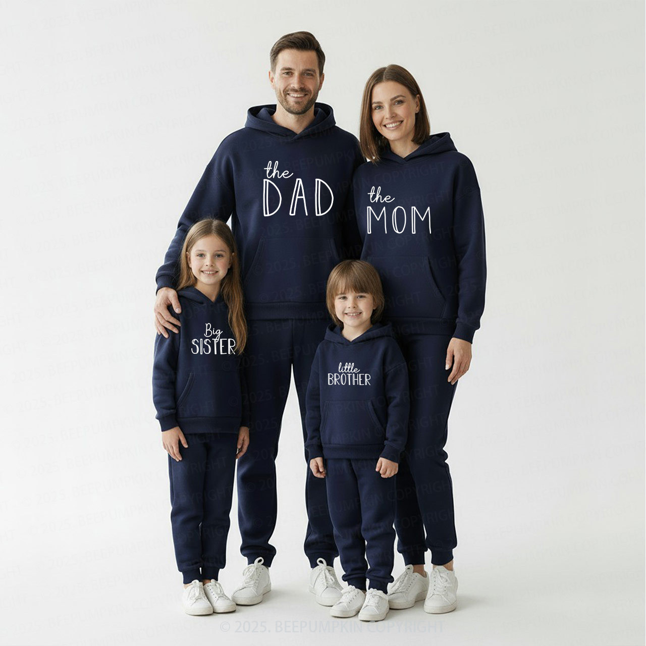 Personalized Warm Family Matching Hoodie Set