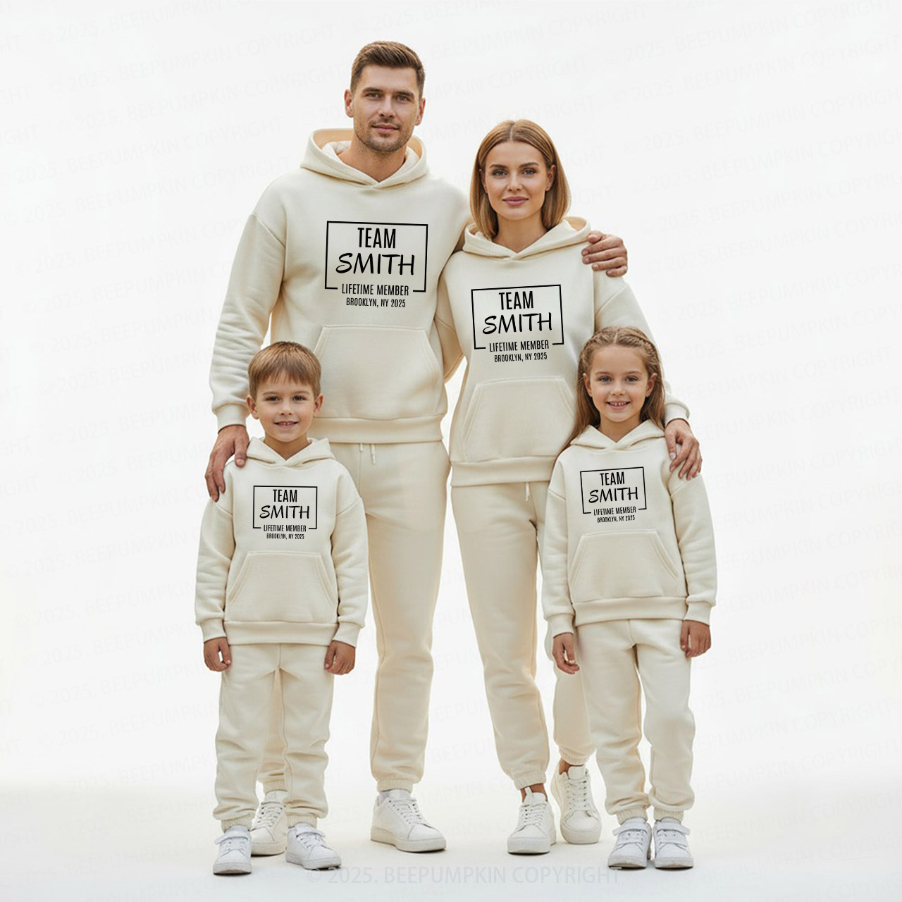 Personalized Team Family Matching Hoodie Set