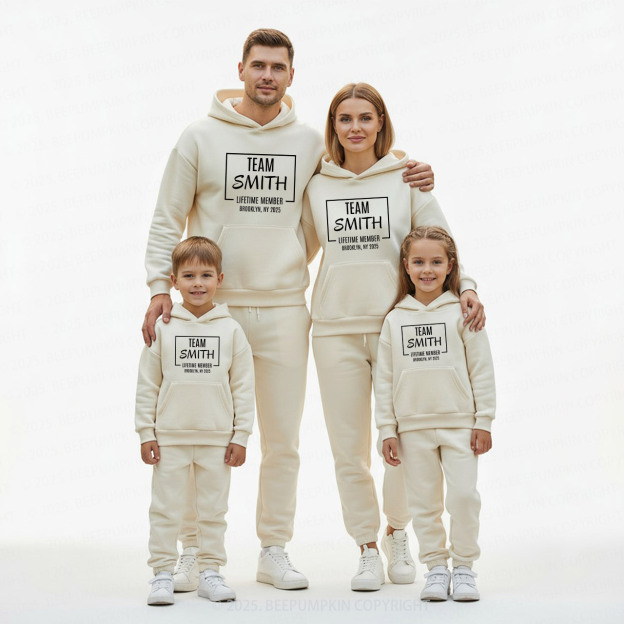 Personalized Team Family Matching Hoodie Set