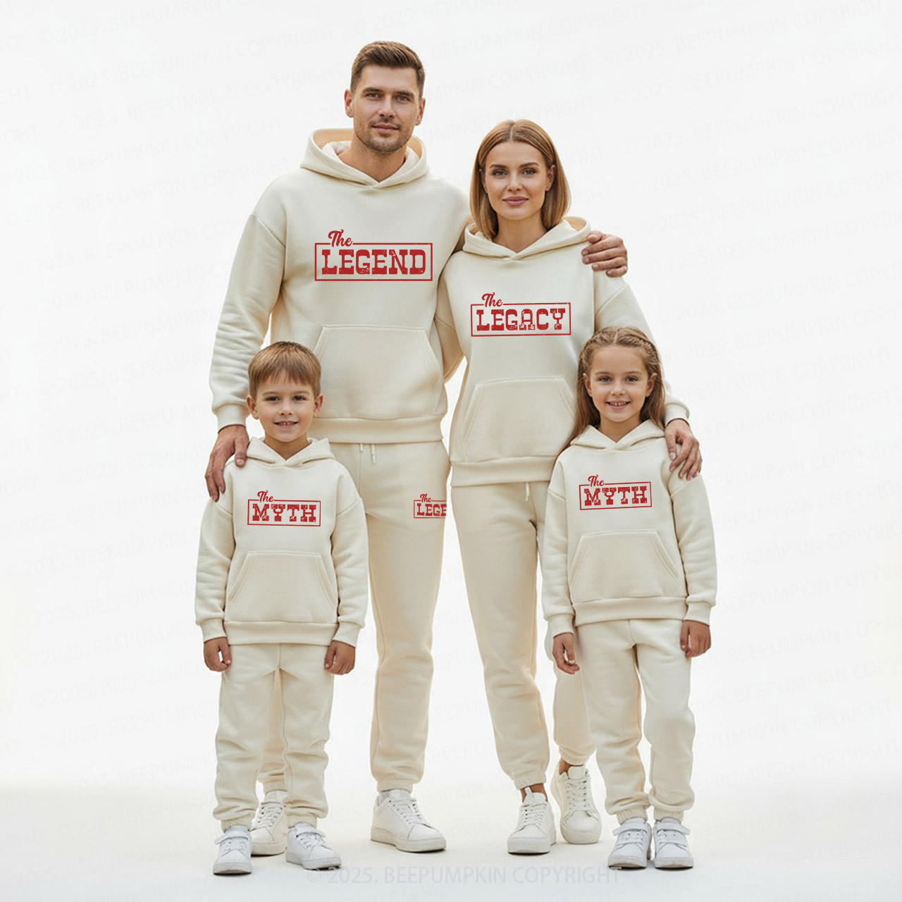 Personalized Legend Family Matching Hoodie Set