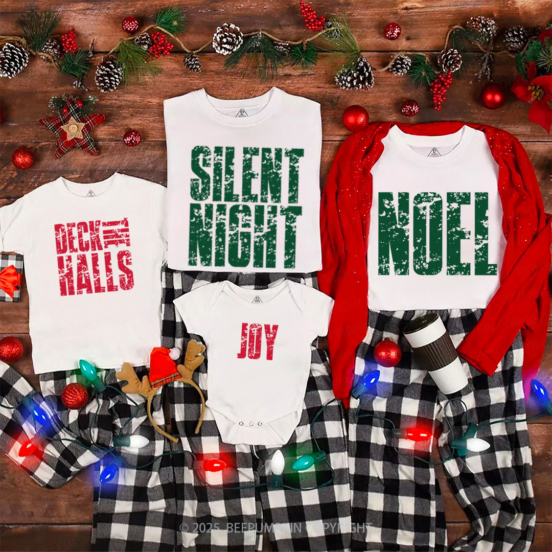 Personalized Merry & Bright Family Matching T-Shirts Beepumpkin