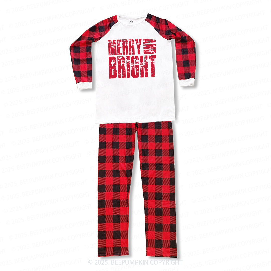 Personalized Merry & Bright Family Matching Pajamas