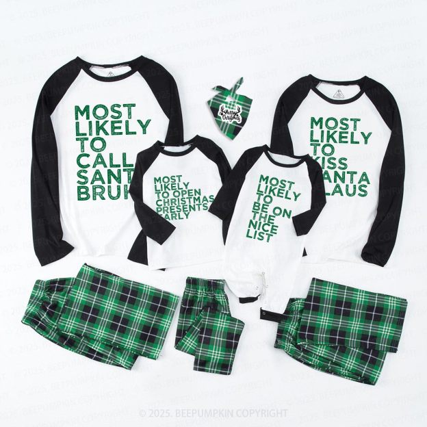 Personalized 25 Most Likely Family Matching Pajamas