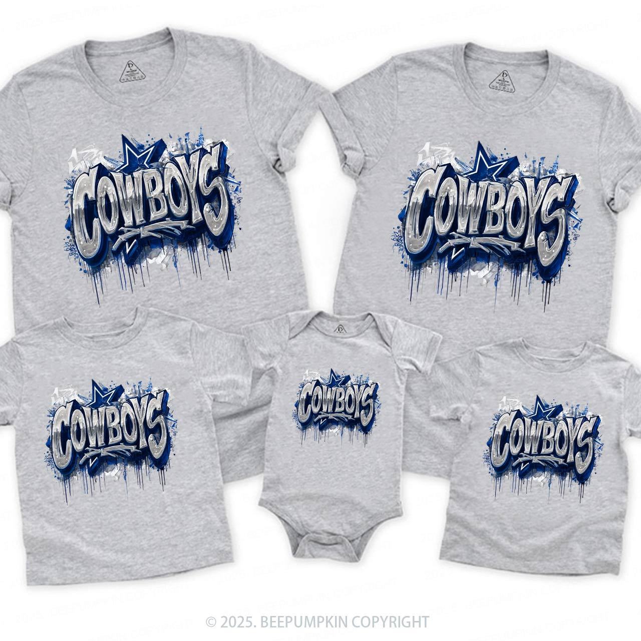 Bold Star Crew Family Matching Tees Beepumpkin