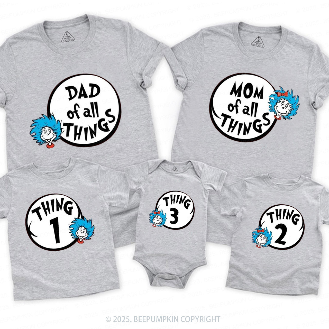 Personalized All My Favorite Things Family Matching Tees Beepumpkin