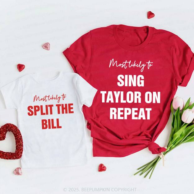Personalized Most Likely To 20 Valentine's Day Family Shirt