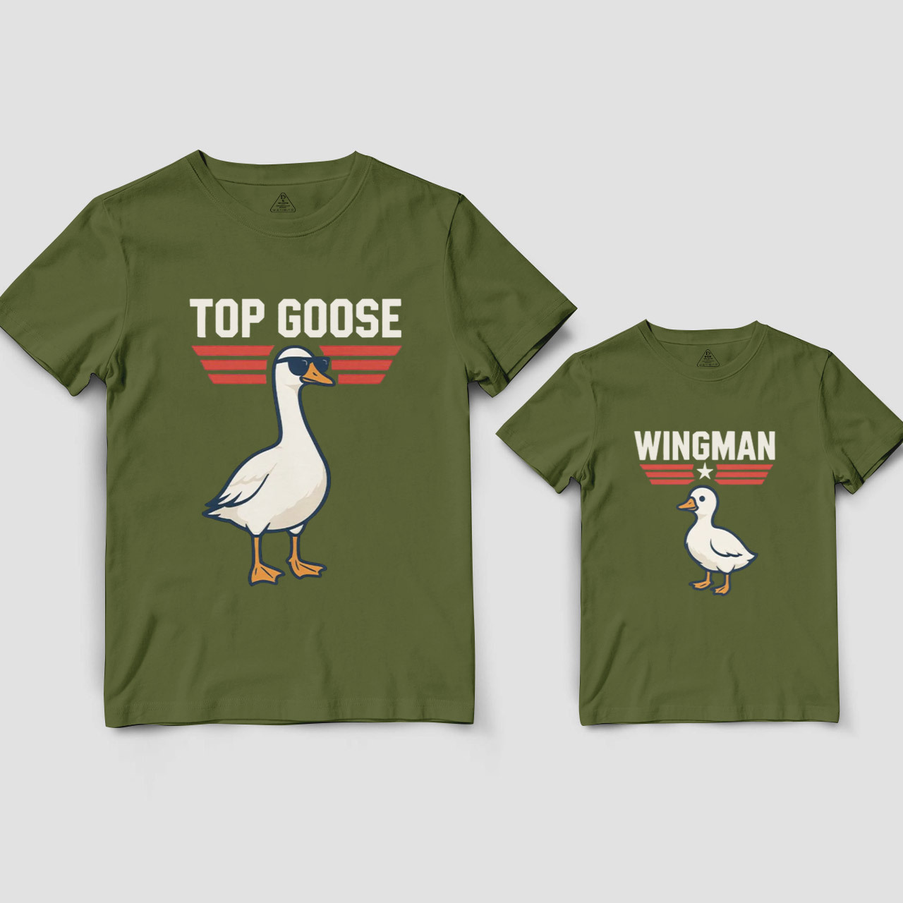 Top Goose And Wingman Dad&Me Matching Shirts