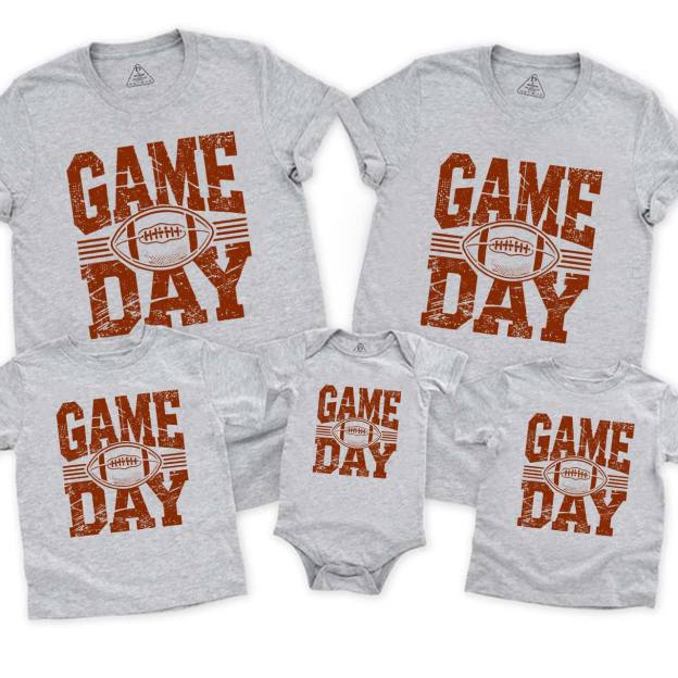 Game Day Football Family Matching Tees Beepumpkin
