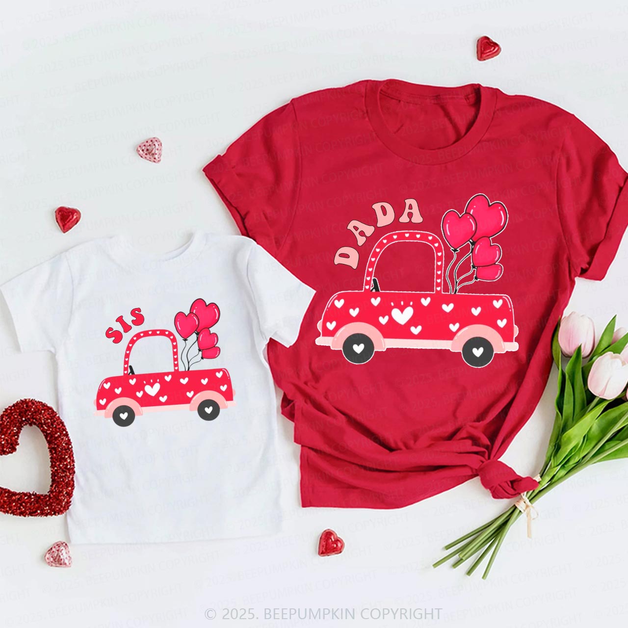 Personalized Love Ride Valentine's Day Family Shirt