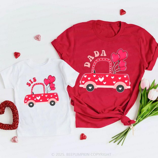 Personalized Love Ride Valentine's Day Family Shirt