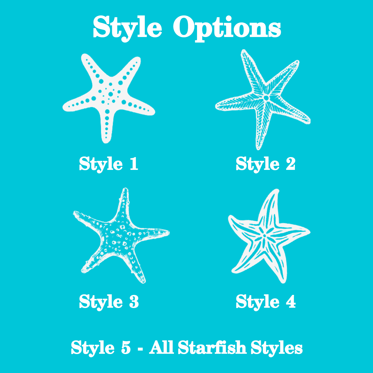 Personalized Starfish Name Beach Towel