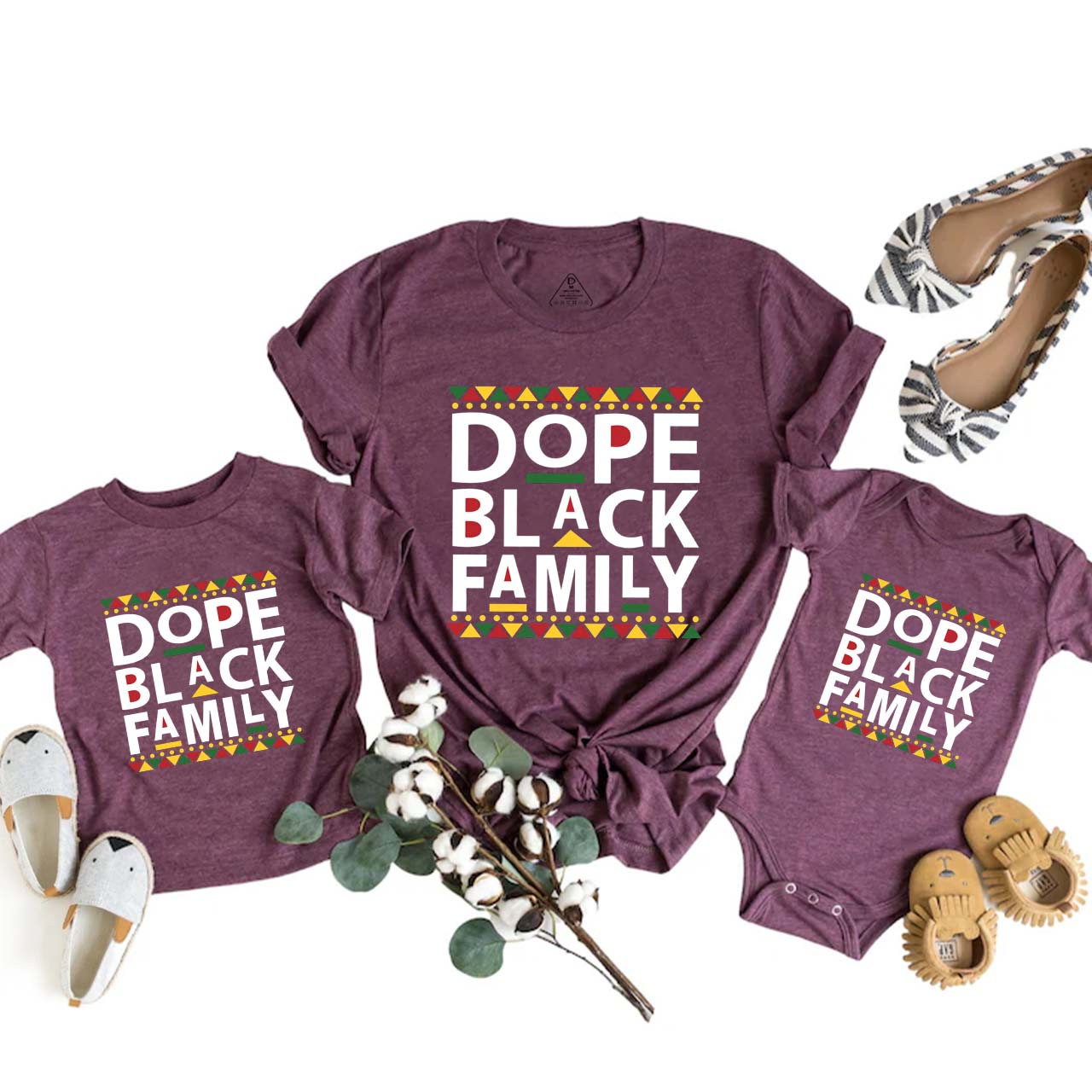 Dope Black Family Matching Tees Beepumpkin