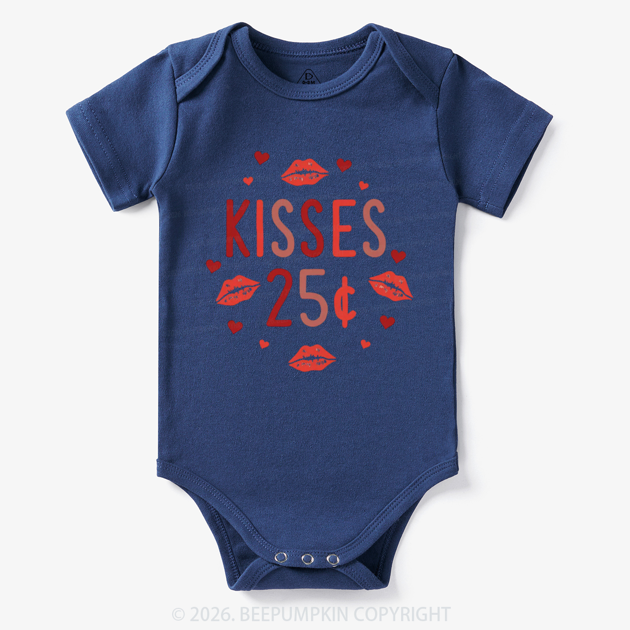Kisses 25 Cents Valentine's Day Bodysuit