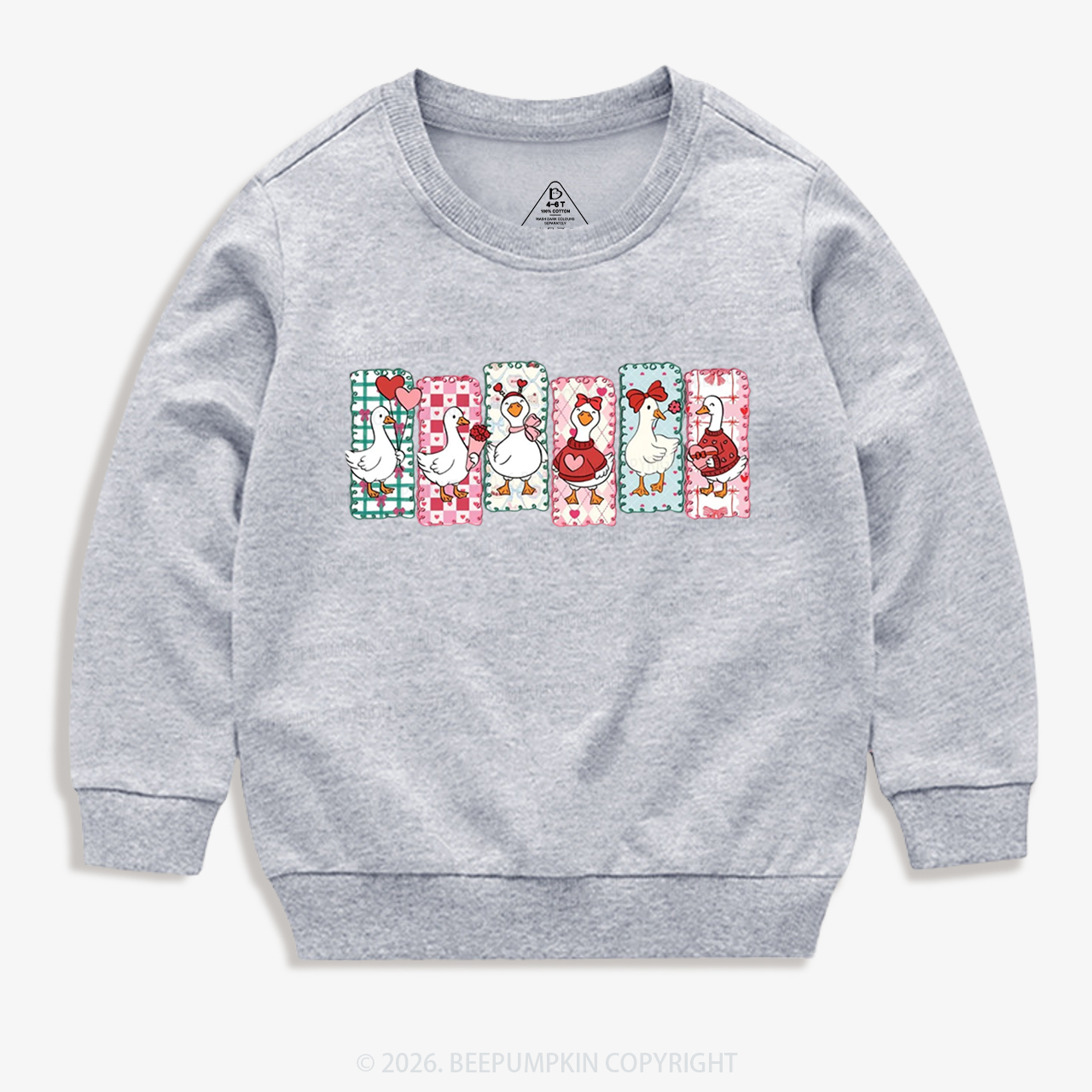 Just a Love Goose Valentine's Day Kid's Sweatshirt