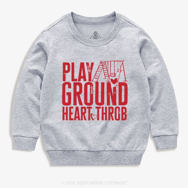 Playground Heartthrob Valentine's Day Kid's Sweatshirt