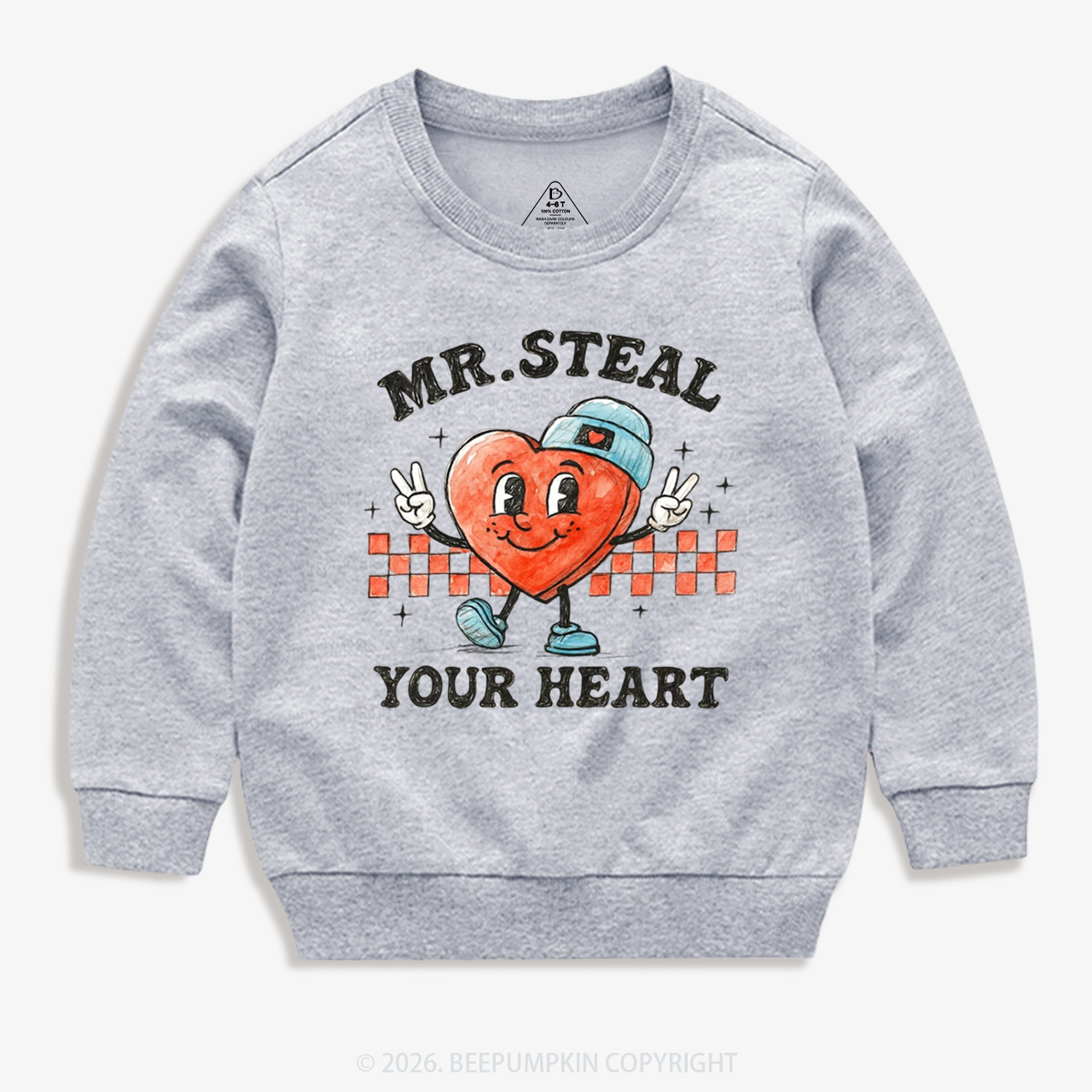 Mr. Steal Your Heart Valentine's Day Kid's Sweatshirt