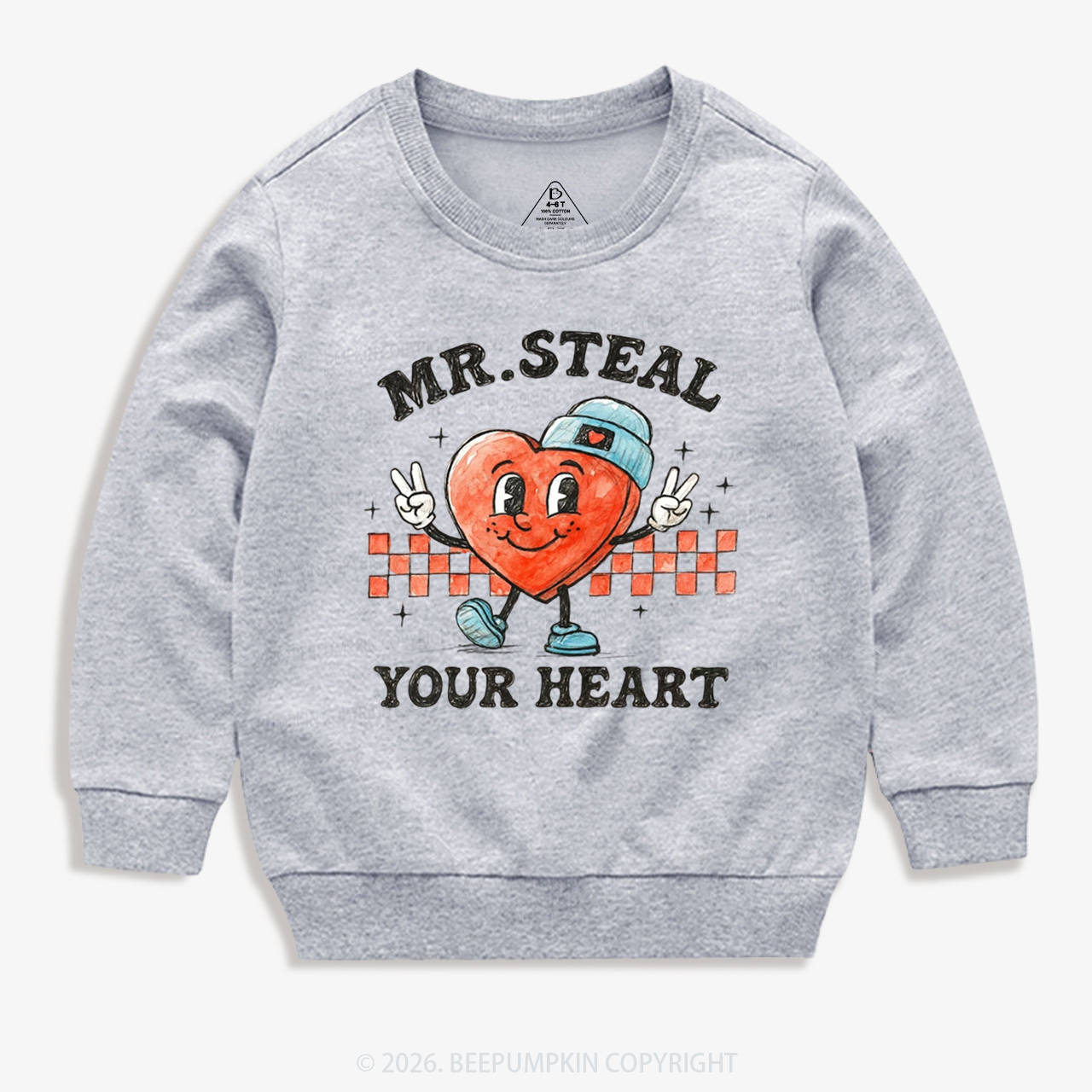 Mr. Steal Your Heart Valentine's Day Kid's Sweatshirt