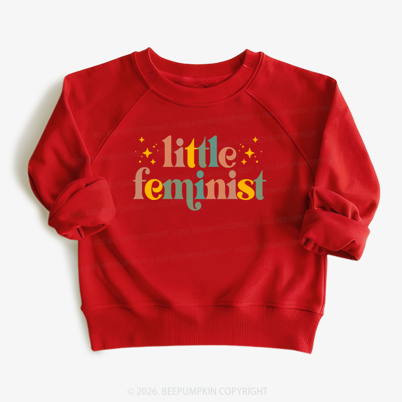  Vintage Little Feminist Kid's Sweatshirt