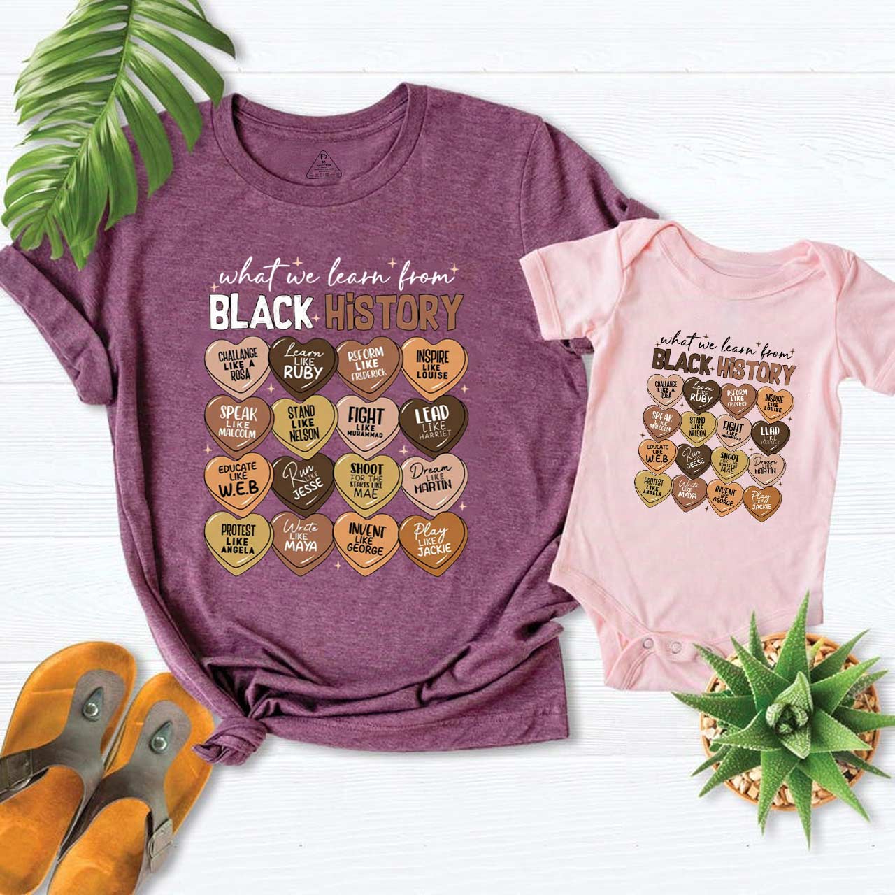 What We Learn From Black History Month Mom&Me Matching Tees
