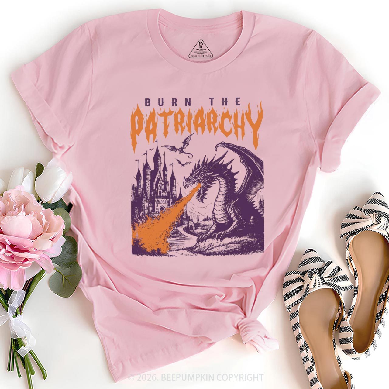 Vintage 90s Feminism Dragon T-Shirts Beepumpkin