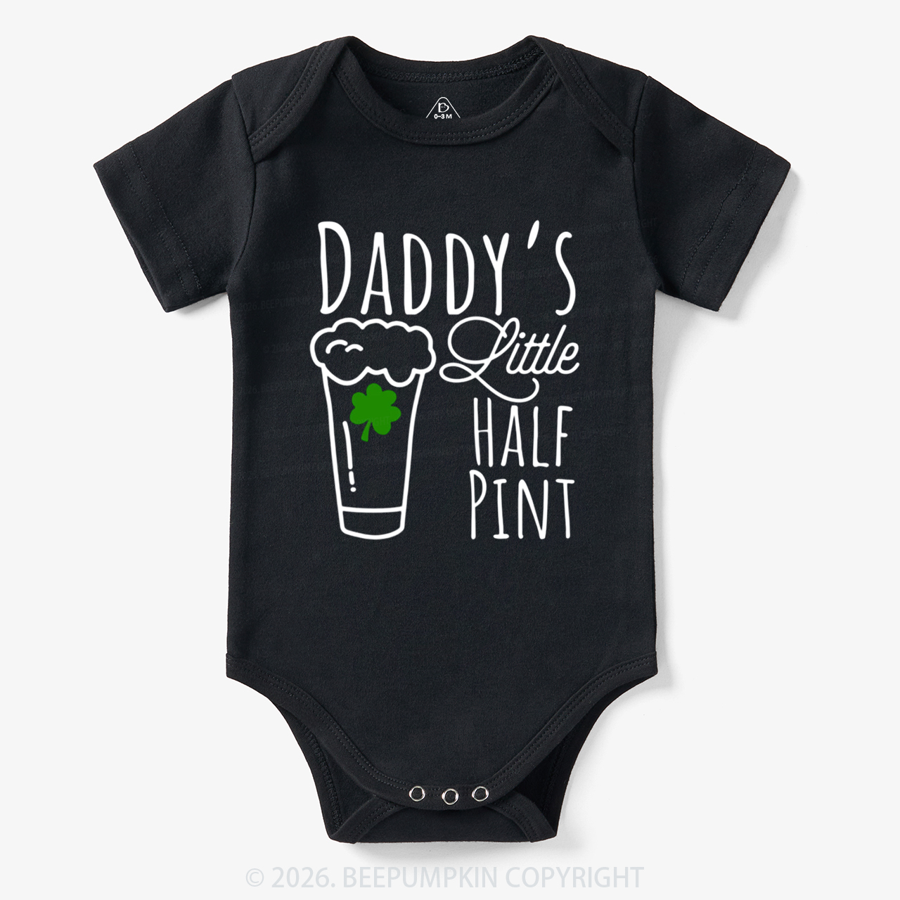 Daddy's Little Half Pint St. Patrick's Day Bodysuit