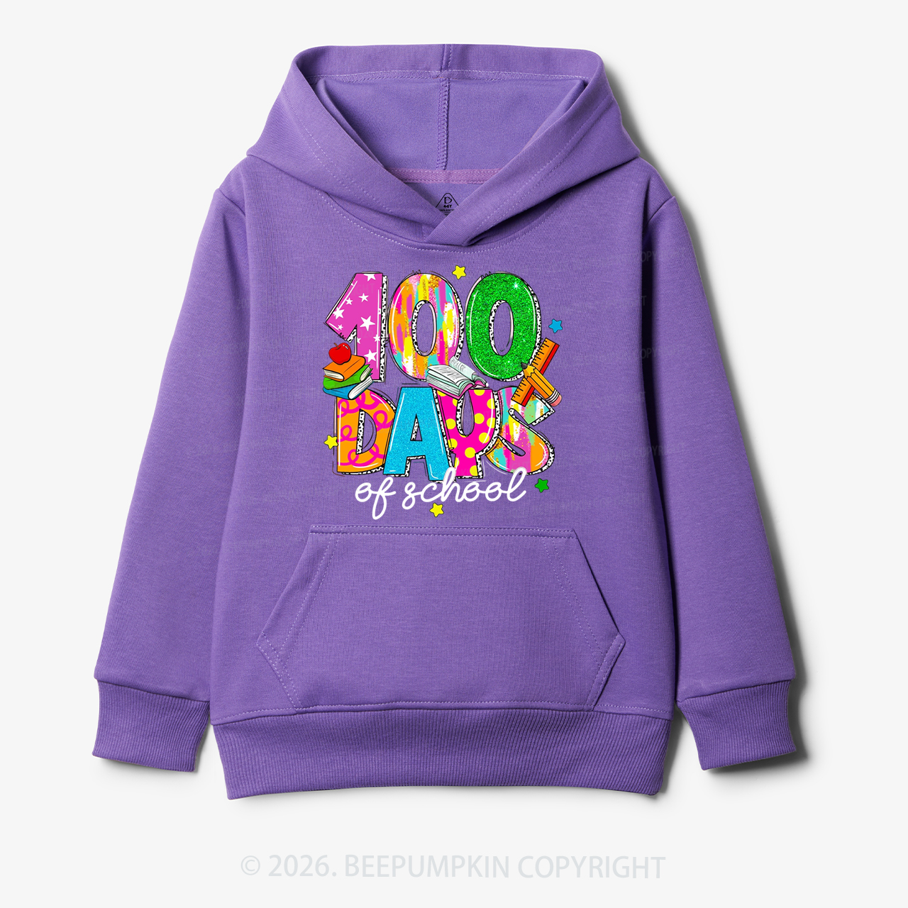 Bright & Fun 100 Days of School Toddler&Kid's Hoodies