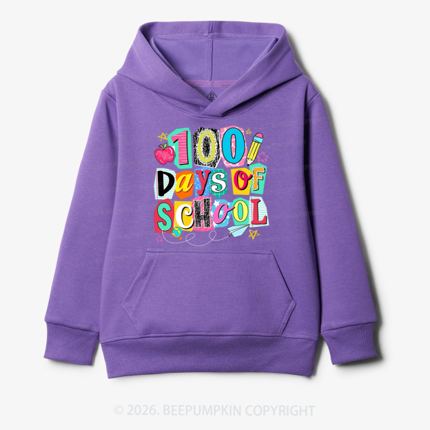 Color Pop 100 Days of School Toddler&Kid's Hoodies