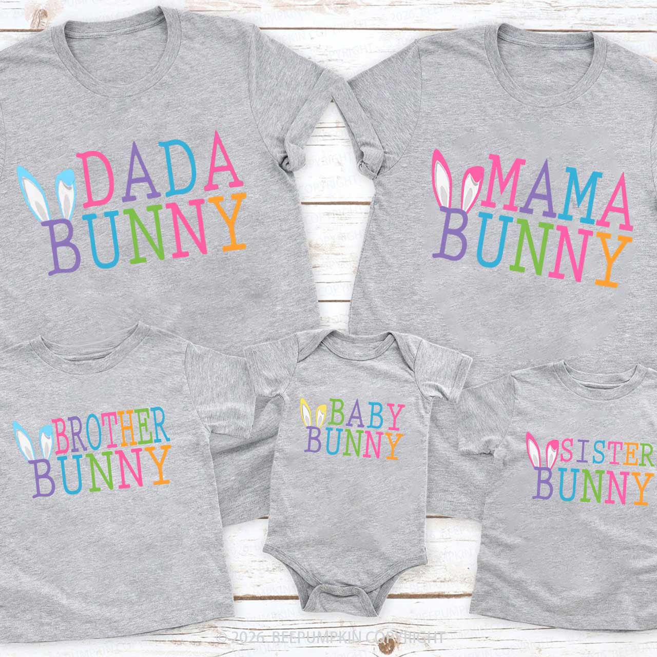 Easter Bunny Family Matching T-Shirts