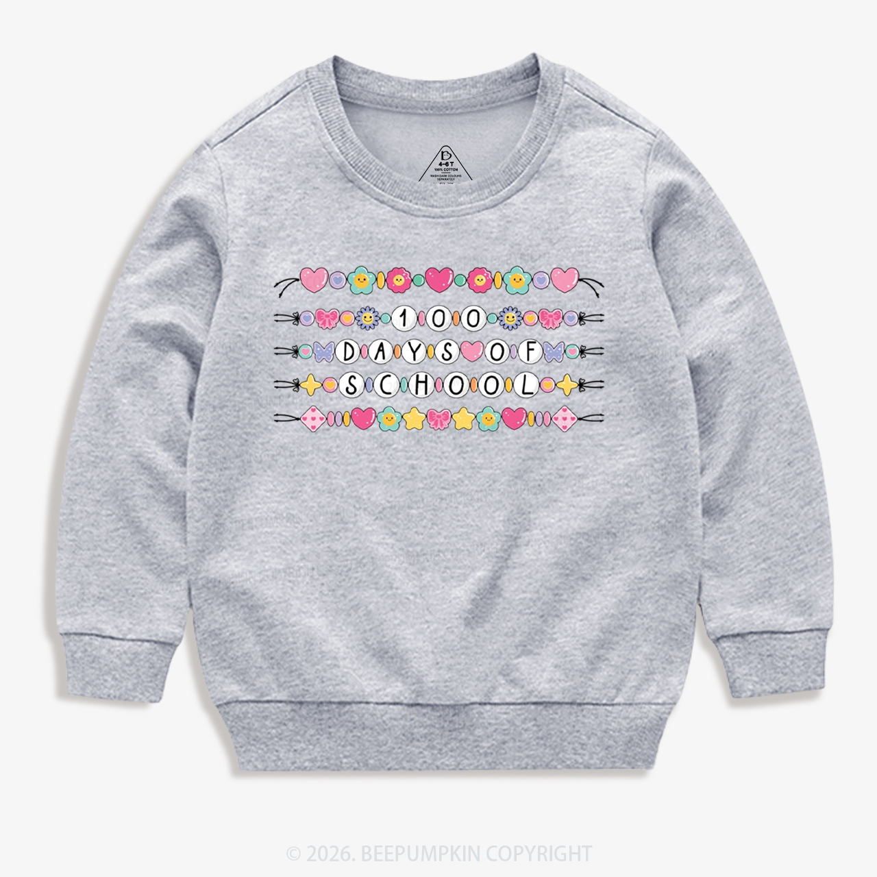 100 Days of School Beaded Bracelet Toddler&Kid's Sweatshirt