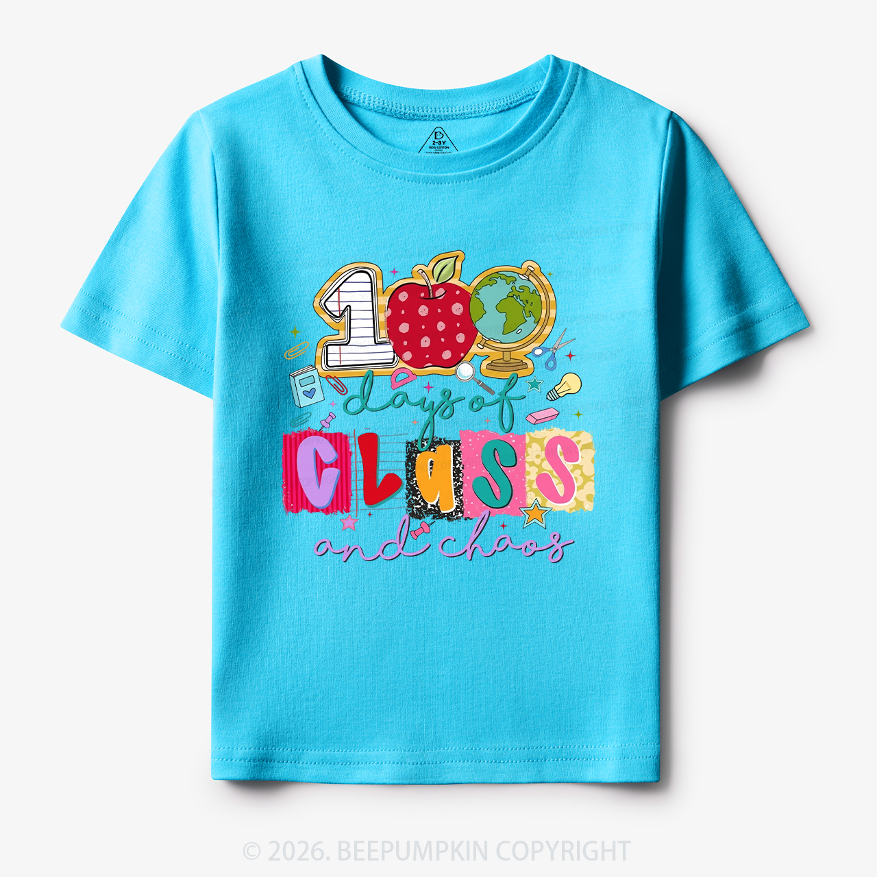 Class And Chaos 100 Days of School Toddler&Kid's Tees