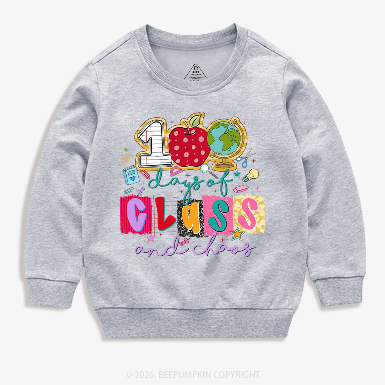 Class And Chaos 100 Days of School Toddler&Kid's Sweatshirt