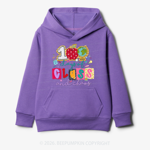 Class And Chaos 100 Days of School Toddler&Kid's Hoodies