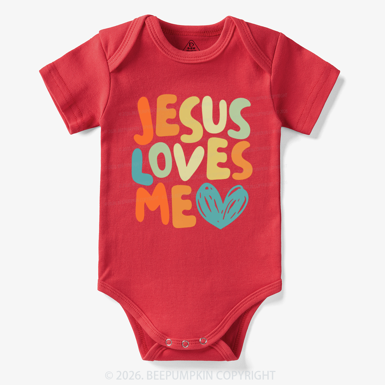 Jesus Loves Me Christian Bodysuit
