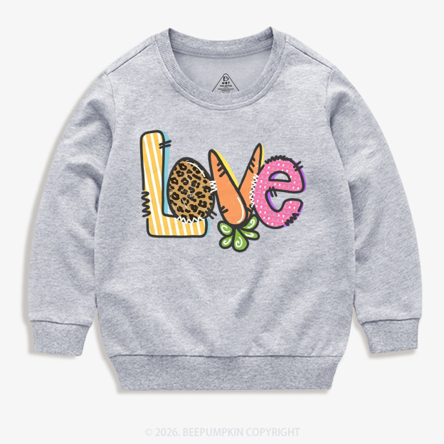 Easter Carrot Love Kid's Sweatshirt