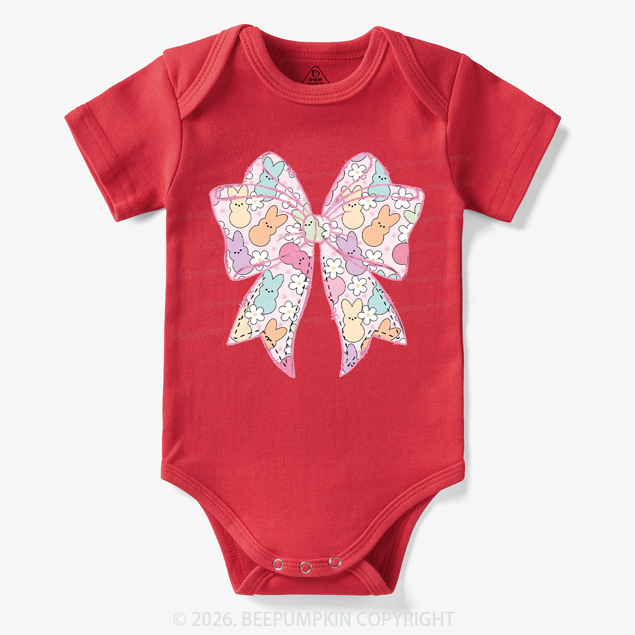 Easter Coquette Bunny Bow Bodysuit