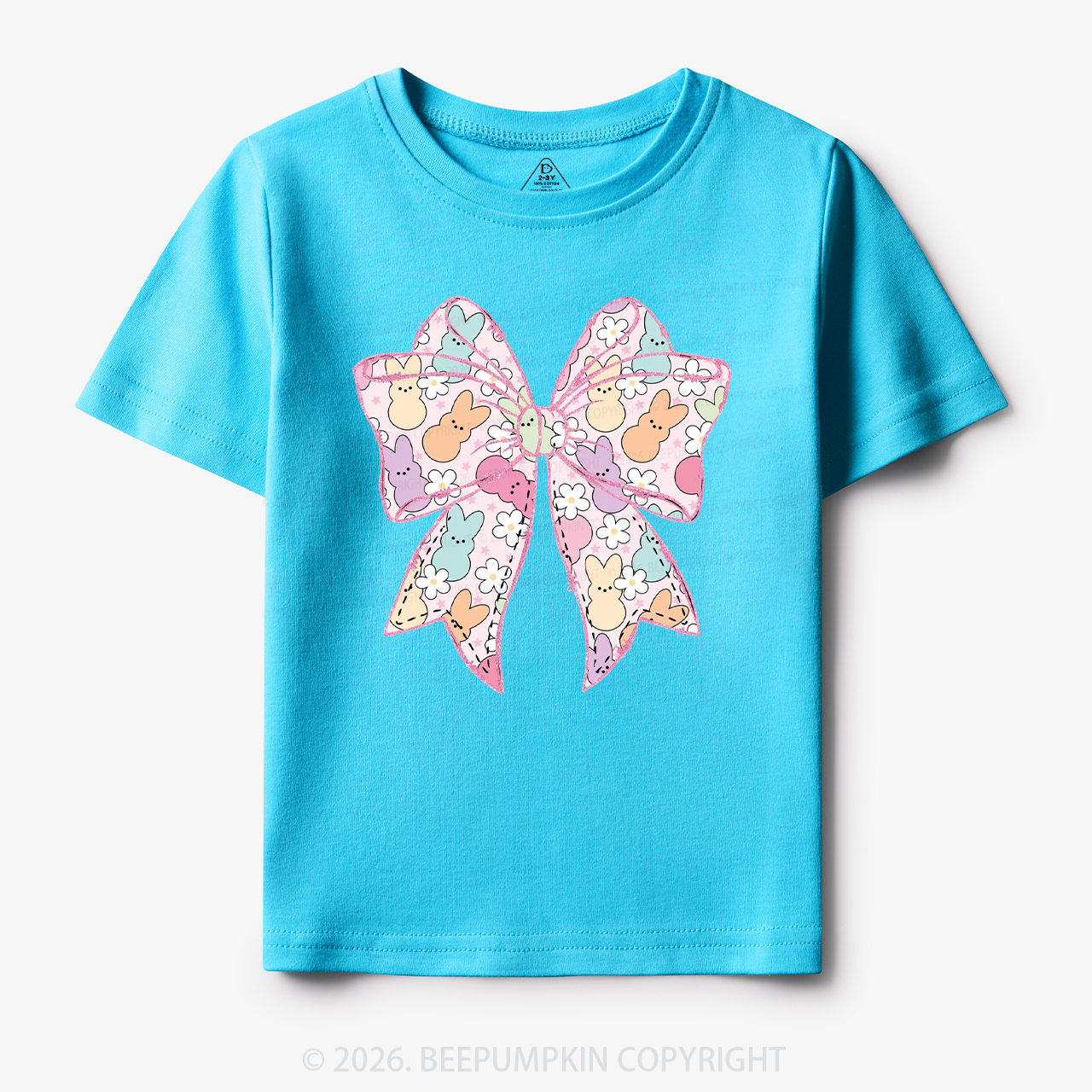 Easter Coquette Bunny Bow Toddler&Kid's Tees