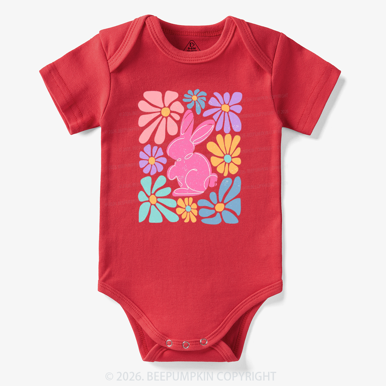 Easter Bunny Floral Bodysuit