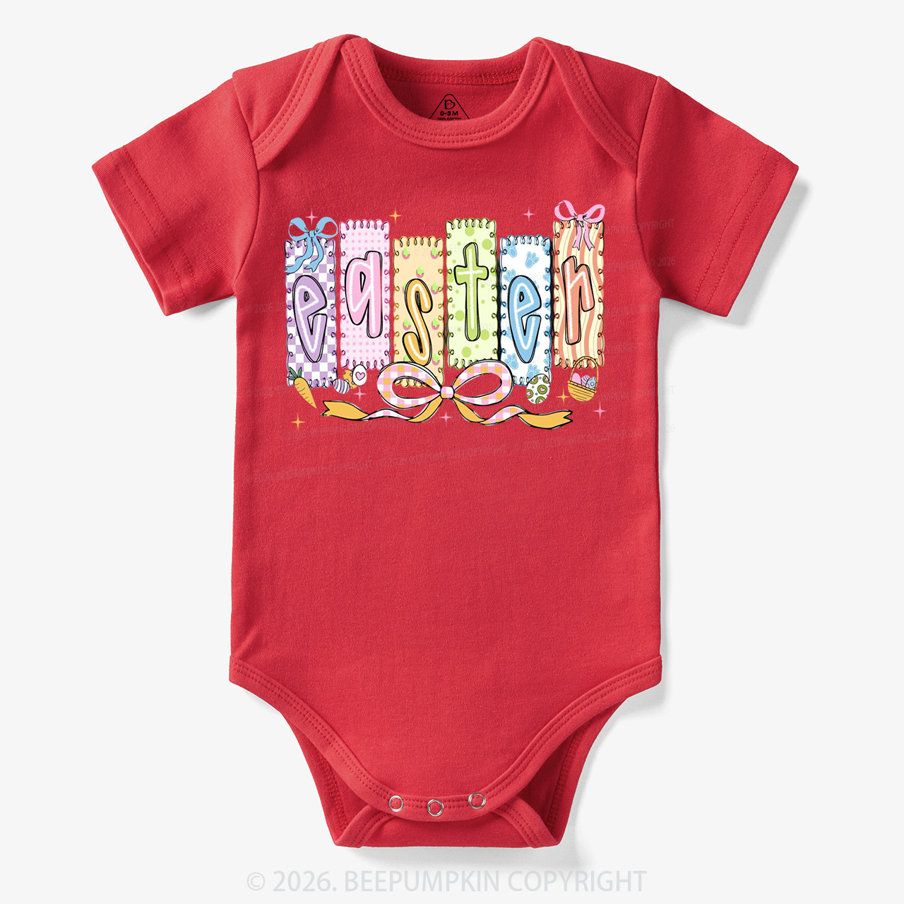 Cute Pastel Preppy Coquette Easter Bodysuit