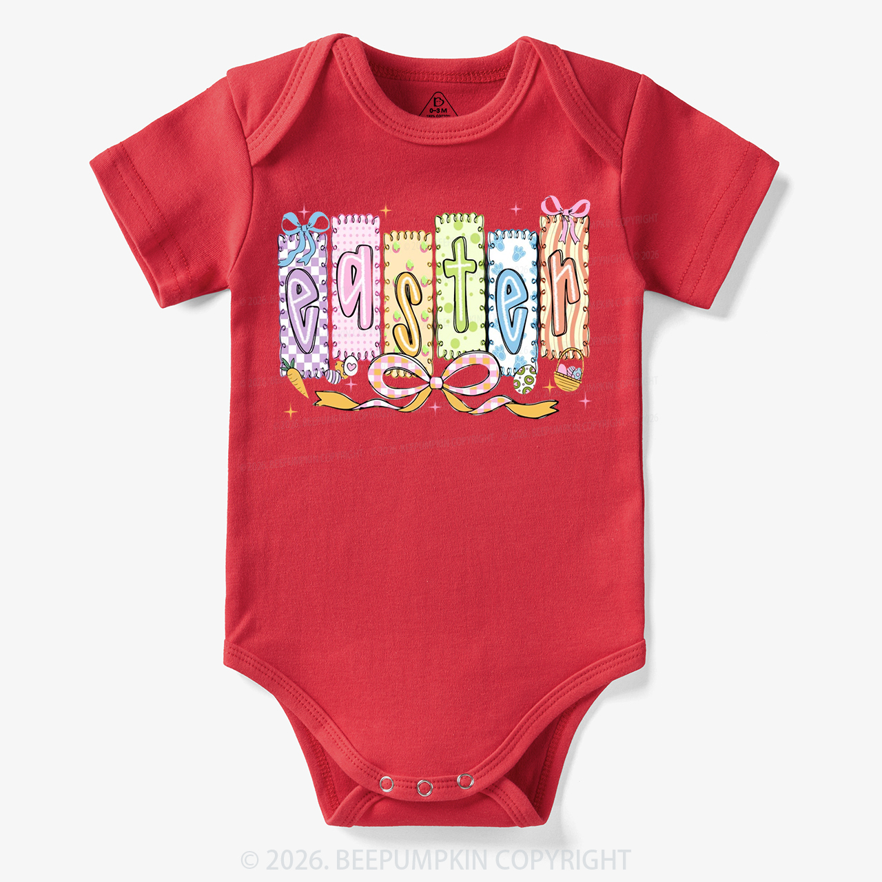 Cute Pastel Preppy Coquette Easter Bodysuit