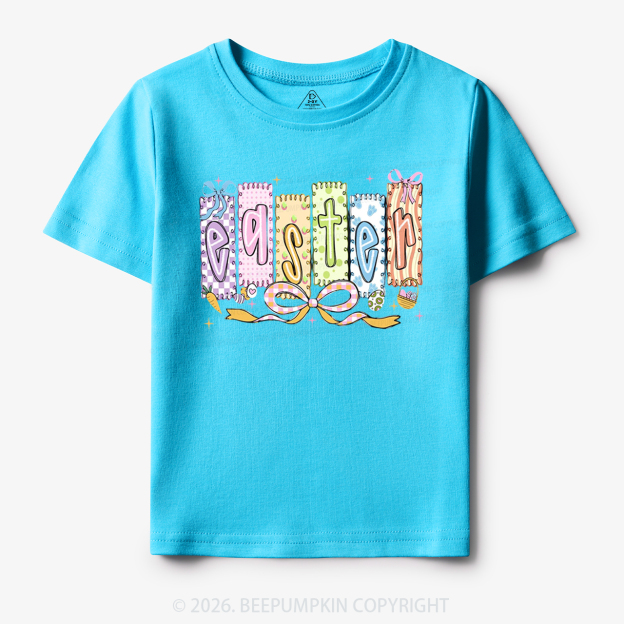 Cute Pastel Preppy Coquette Easter Toddler&Kid's Tees