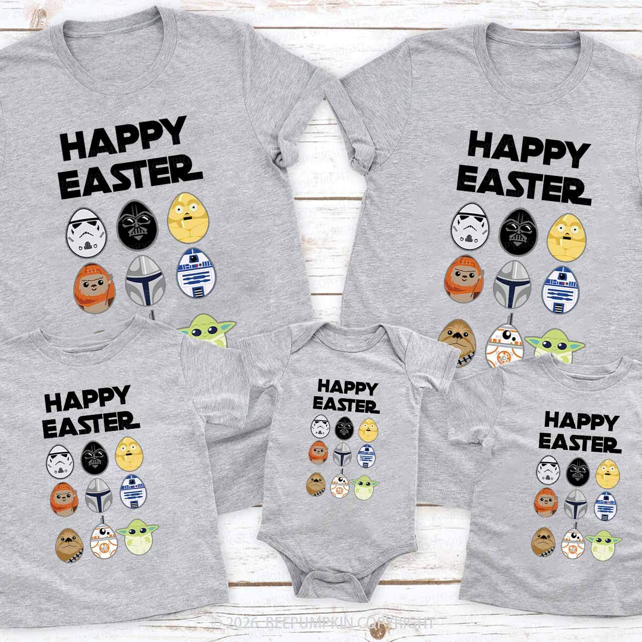 Easter Funny Trooper Eggpire Family Matching T-Shirts