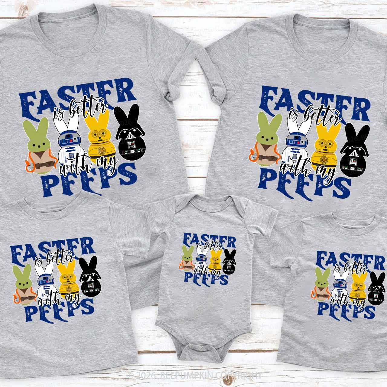 Easter Is Better With My Peeps Family Matching T-Shirts