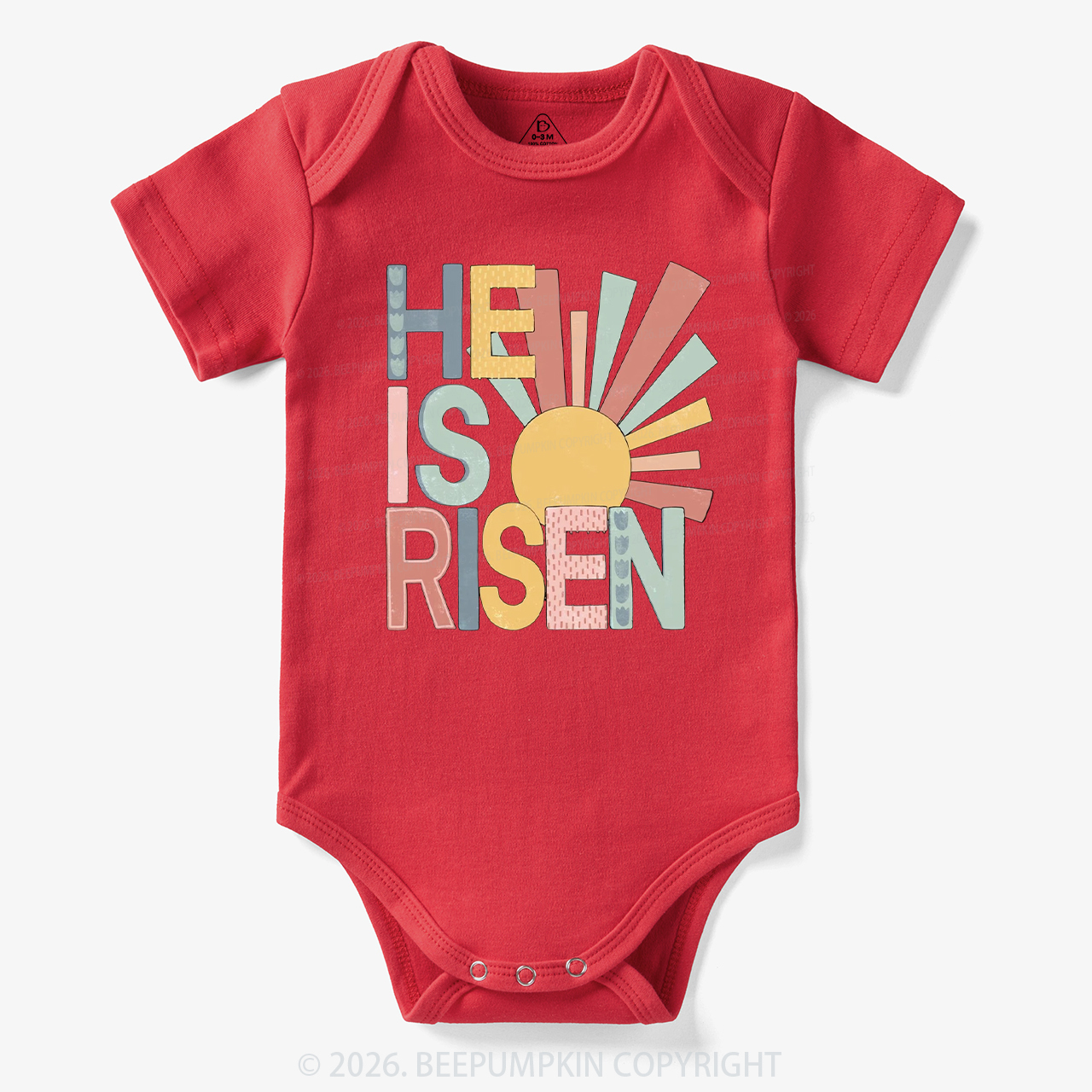 He Is Risen Love Like Jesus Easter Bodysuit