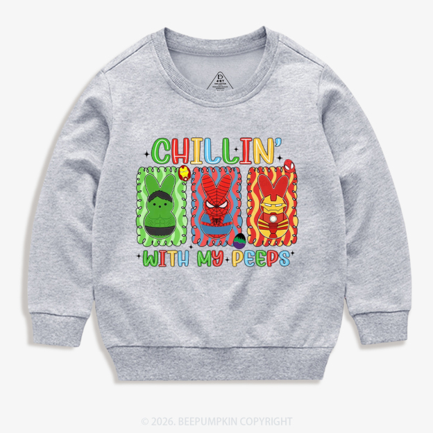 Chillin With My Friends Kid's Sweatshirt